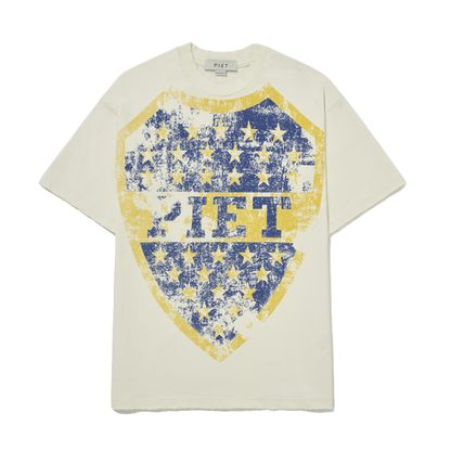 CAMISETA PIET EMBLEM BONE WHITE