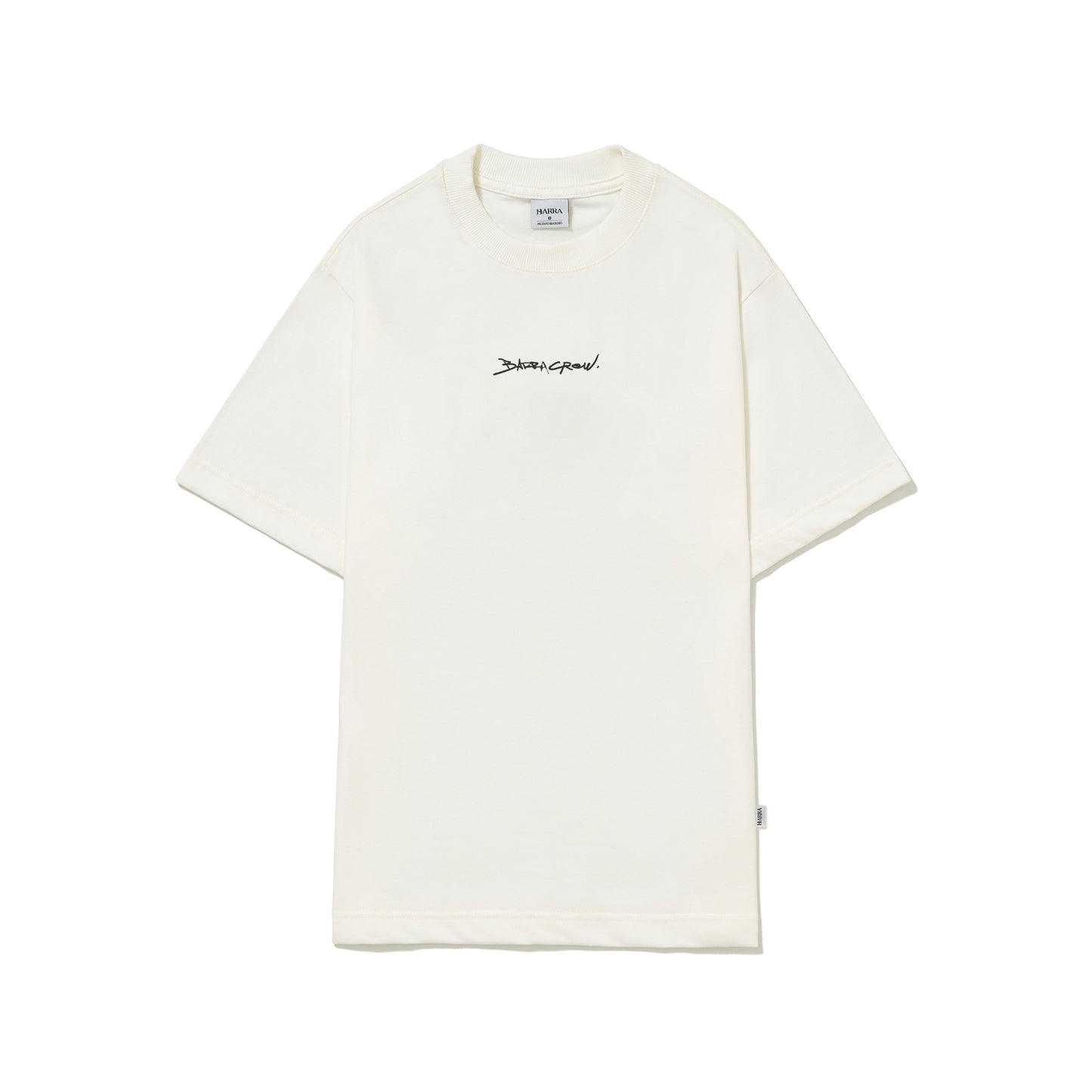 CAMISETA BARRA CREW ASSINATURA LOGO HANDMADE OFF WHITE