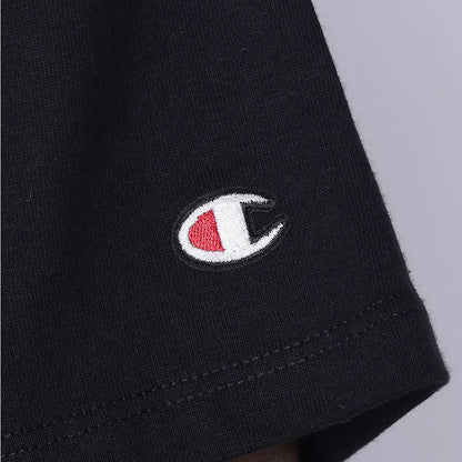 CAMISETA CHAMPION HERITAGE SCRIPT 30 MET BLACK/GRAFITE