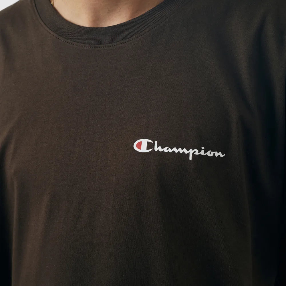 CAMISETA CHAMPION MINI SCRIPT LOGO INK COFFEE