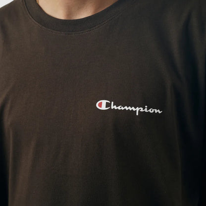 CAMISETA CHAMPION MINI SCRIPT LOGO INK COFFEE