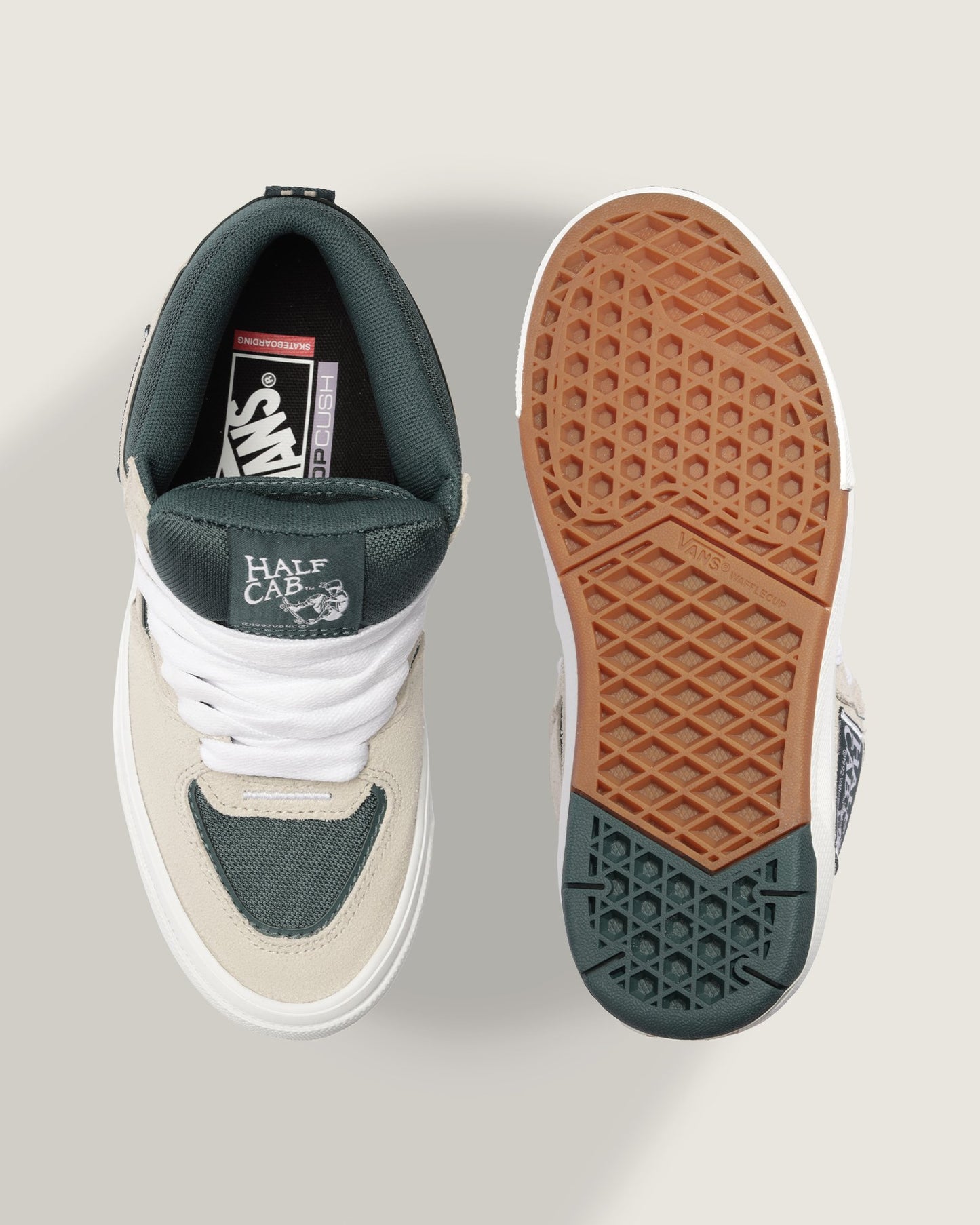 TÊNIS VANS SKATE HALF CAB WAFFLECUP OATMEAL/DEEP TEAL