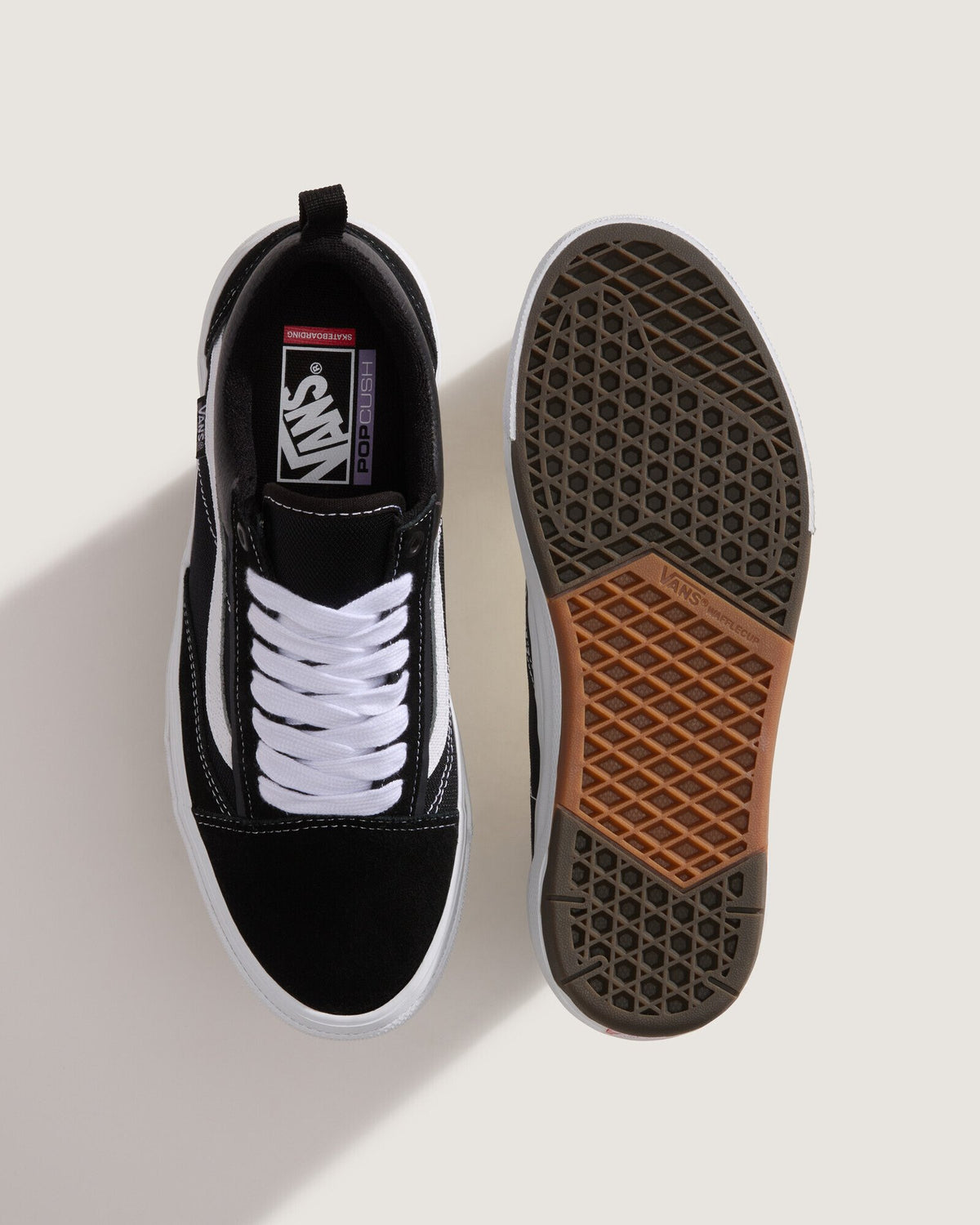 TÊNIS VANS SKATE OLD SKOOL WAFFLECUP BLACK/WHITE