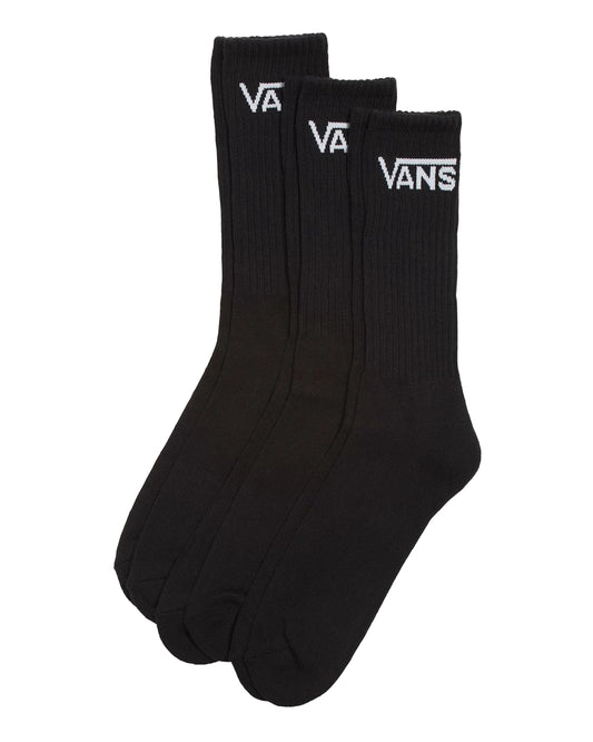 PACK MEIA VANS CLASSIC CREW BLACK