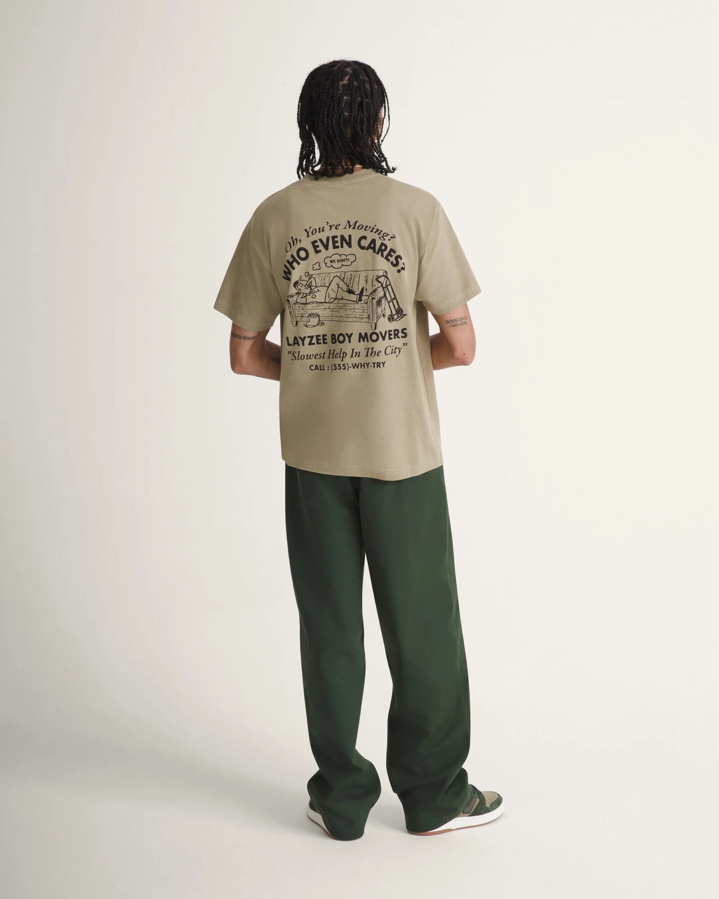 CALÇA VANS AUTHENTIC CHINO LOOSE DRIED KELP VERDE