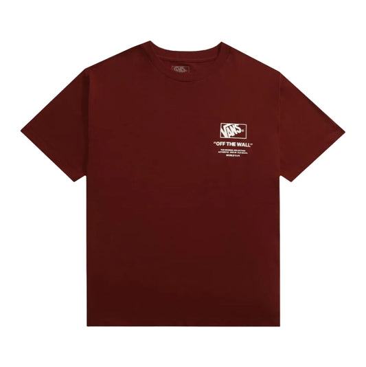 CAMISETA VANS STACKED HI BORDEAUX