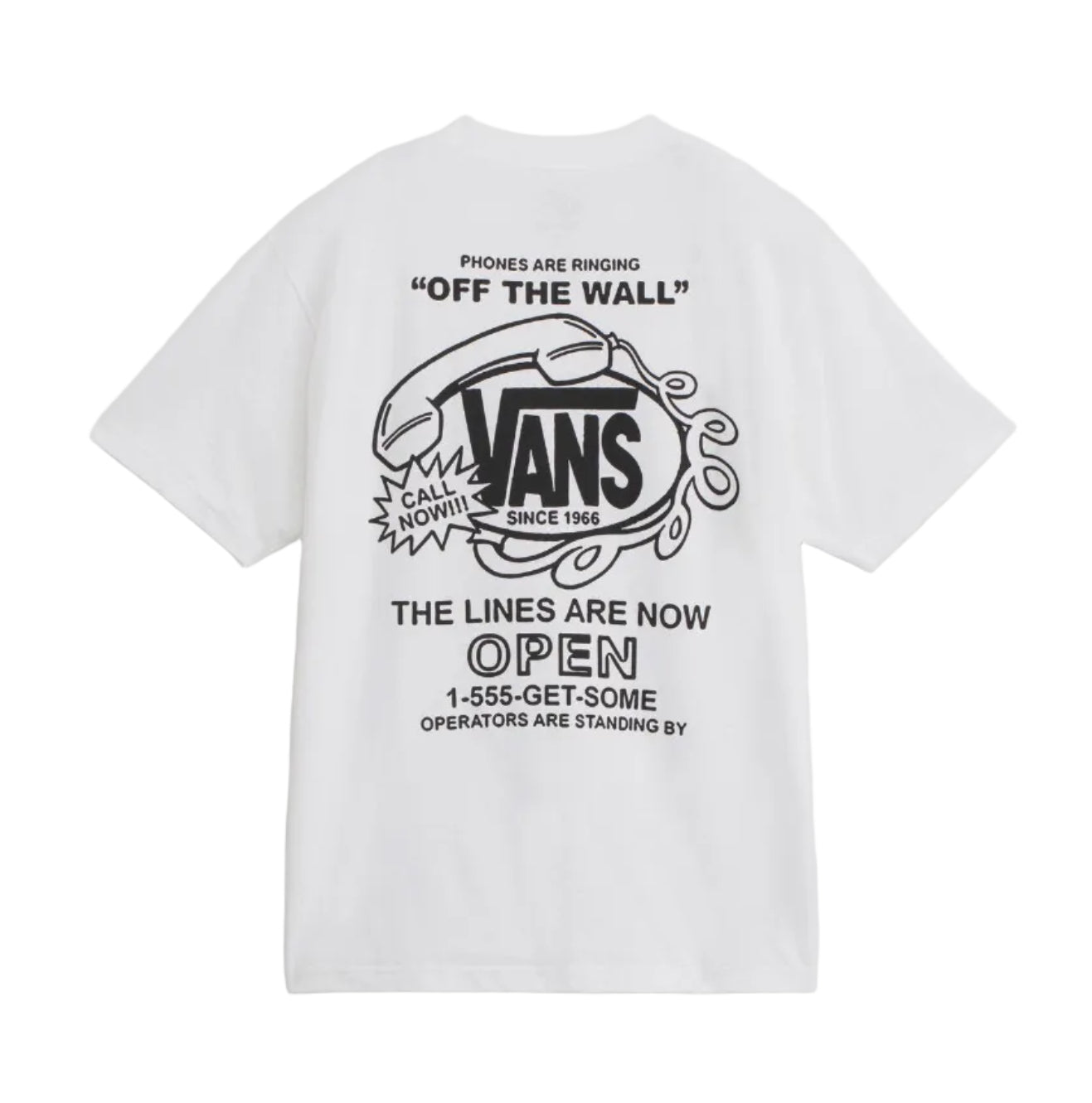 CAMISETA VANS HOT LINES WHITE