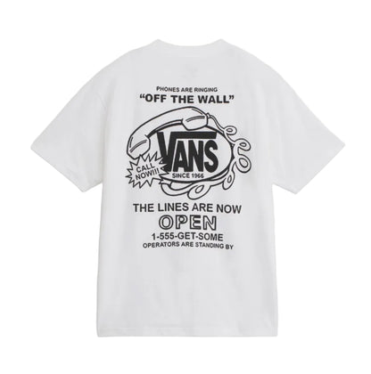 CAMISETA VANS HOT LINES WHITE