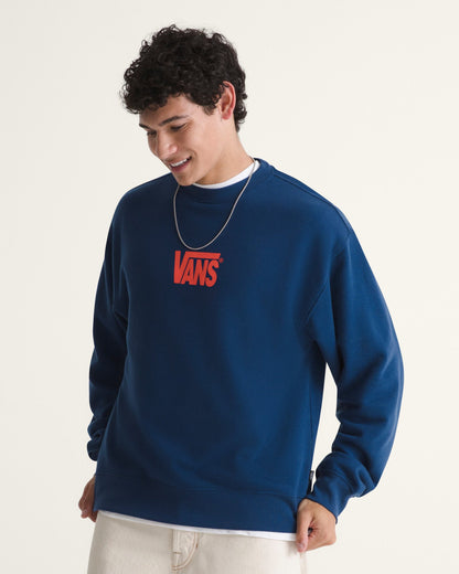 MOLETOM VANS STRETCH LOGO DEEP INDIGO