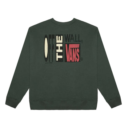 MOLETOM VANS STRETCH STACK CRACKLE MYSTIC MOSS
