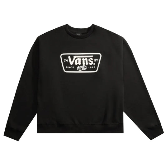 MOLETOM VANS KNU PATCH CREW BLACK - foto 1