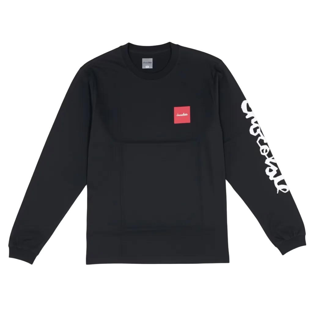 CAMISETA CHOCOLATE LS STENCIL SQUARE PRETO