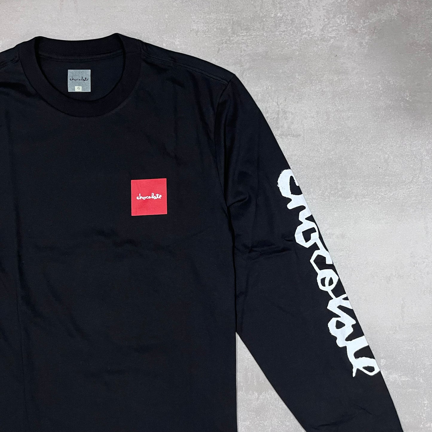 CAMISETA CHOCOLATE LS STENCIL SQUARE PRETO
