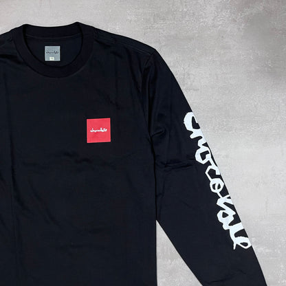 CAMISETA CHOCOLATE LS STENCIL SQUARE PRETO