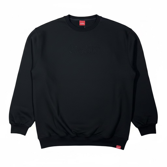 MOLETOM CHOCOLATE CARECA SCRIPT PRETO