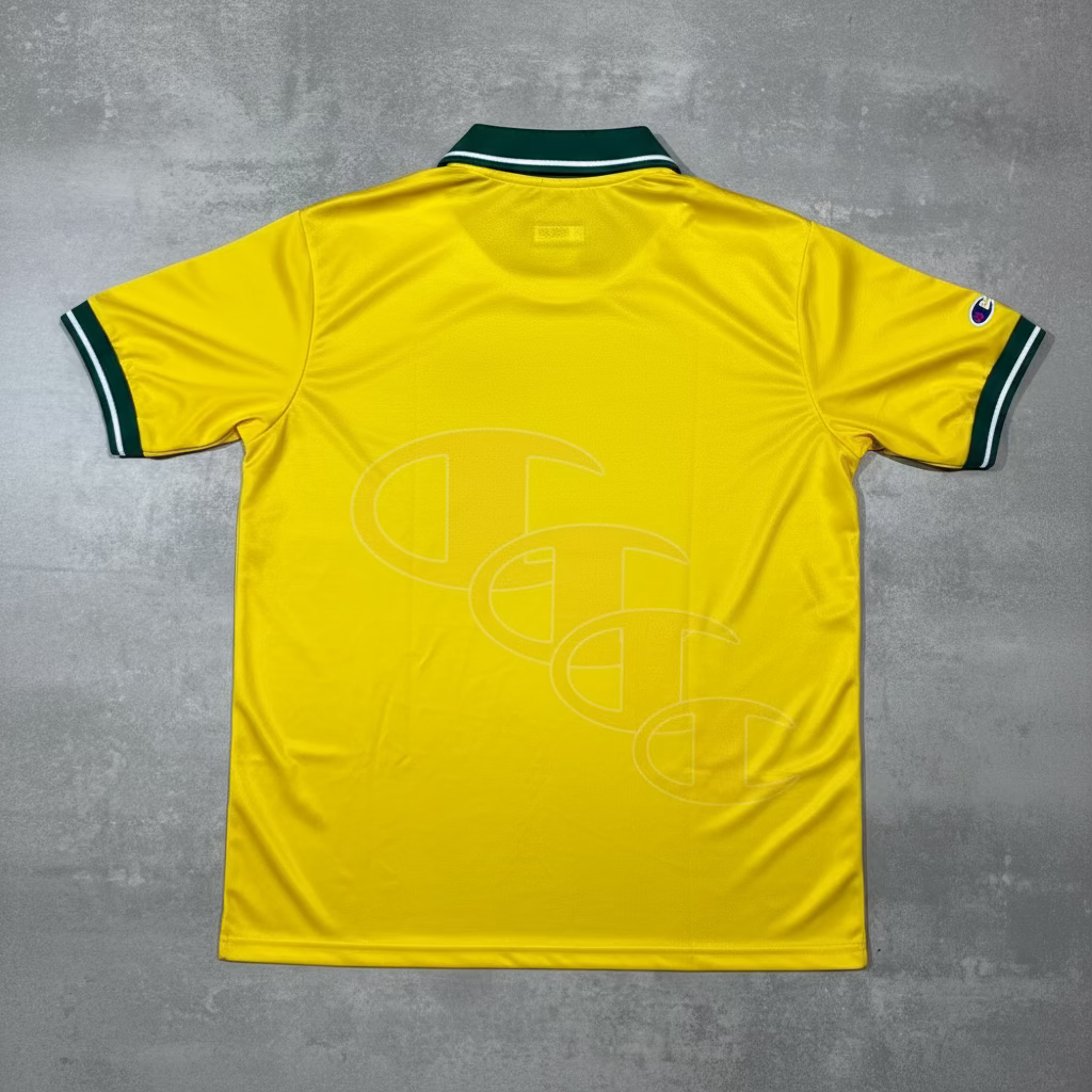 SOCCER JERSEY CHAMPION POLO WORLD CUP YELLOW GOLD