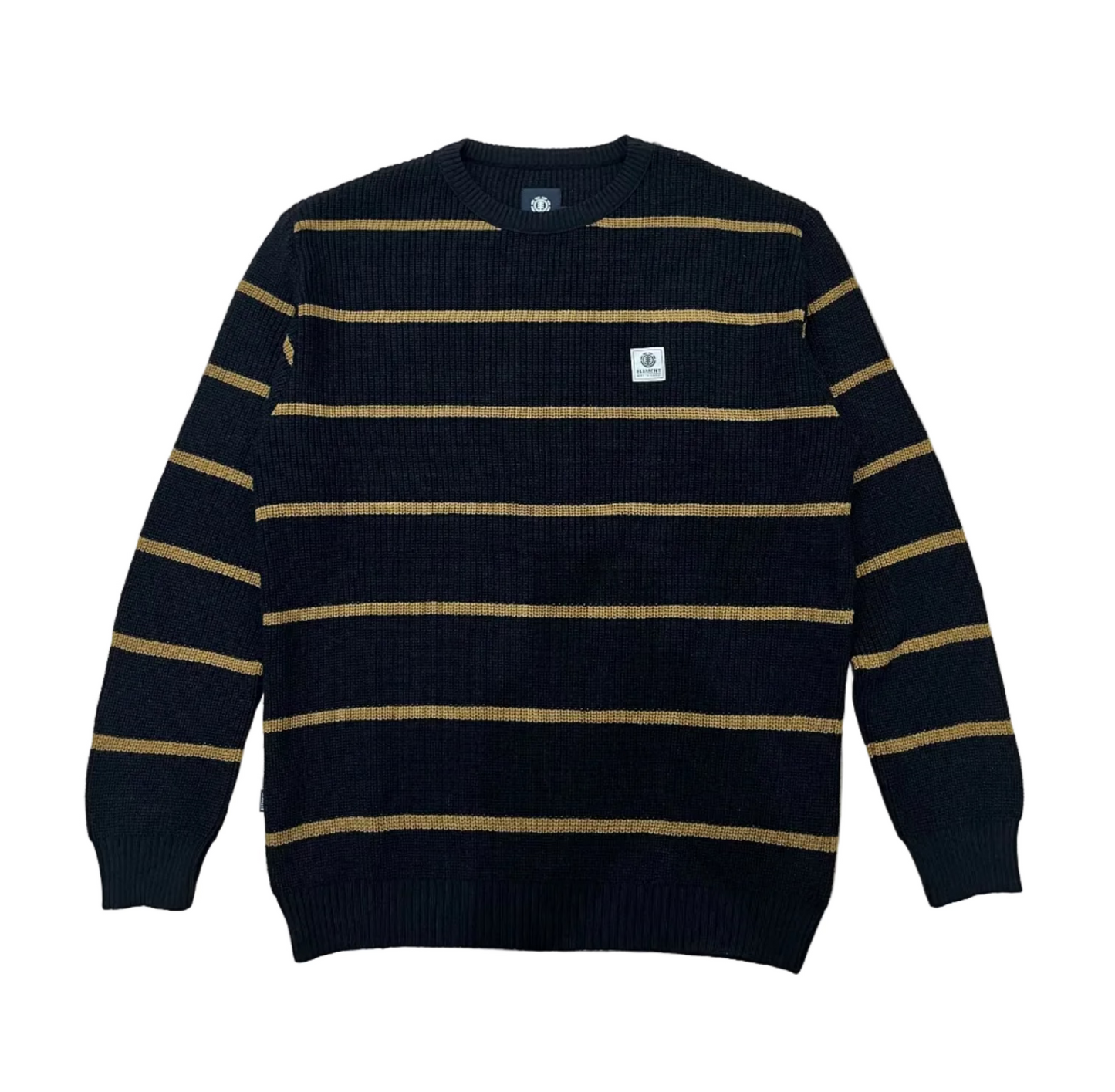 MOLETOM TRICOT ELEMENT KNIT LOGO PRETO