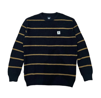 MOLETOM TRICOT ELEMENT KNIT LOGO PRETO