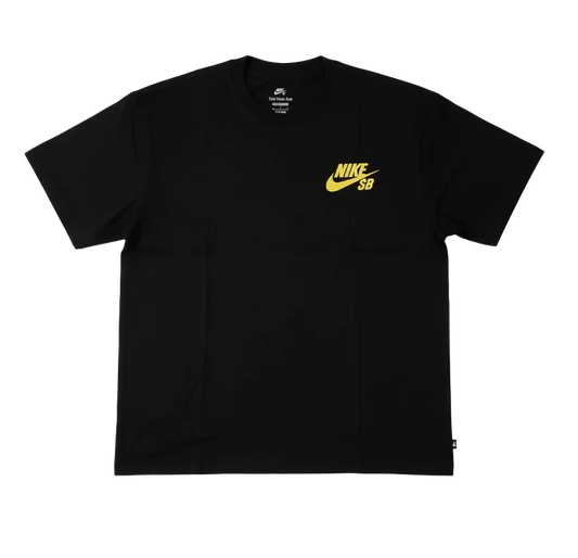 CAMISETA NIKE SB LOGO GOLD BLACK