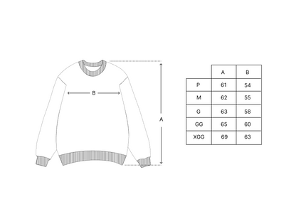 JACQUARD SWEATER CLASS "AMERICA LATINA" CREAM