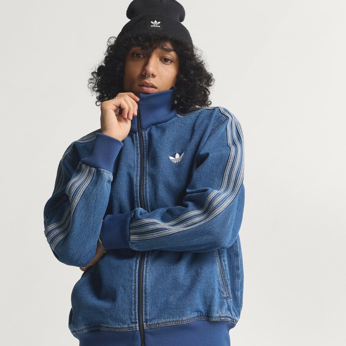JAQUETA JEANS ADIDAS ADICOLOR FB BLUE