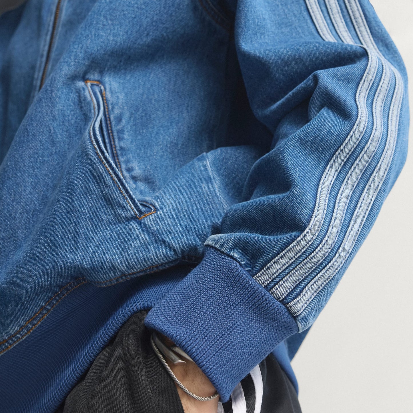 JAQUETA JEANS ADIDAS ADICOLOR FB BLUE