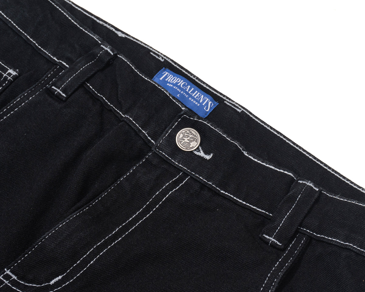 CALÇA JEANS TROPICALIENTS COAL PRETO