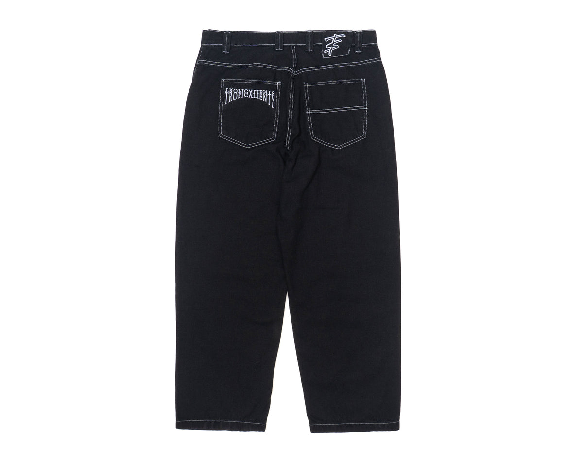 CALÇA JEANS TROPICALIENTS COAL PRETO