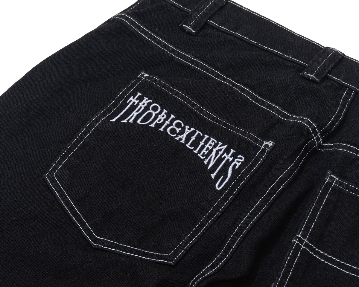 CALÇA JEANS TROPICALIENTS COAL PRETO