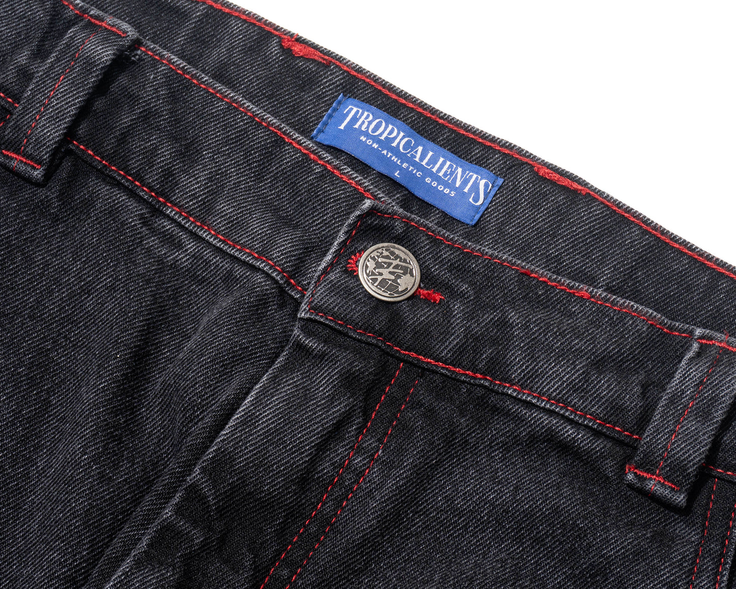 CALÇA JEANS TROPICALIENTS RED NIGHT PRETO