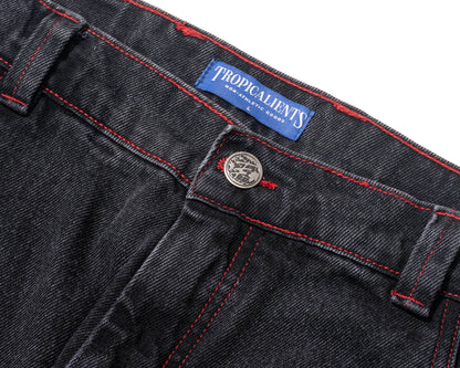 CALÇA JEANS TROPICALIENTS RED NIGHT PRETO