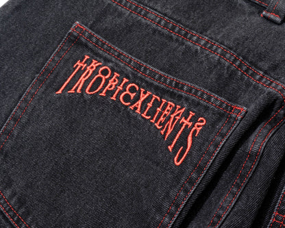 CALÇA JEANS TROPICALIENTS RED NIGHT PRETO