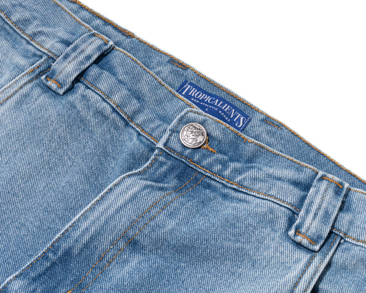 CALÇA TROPICALIENTS WASHED BLUE AZUL LAVADO