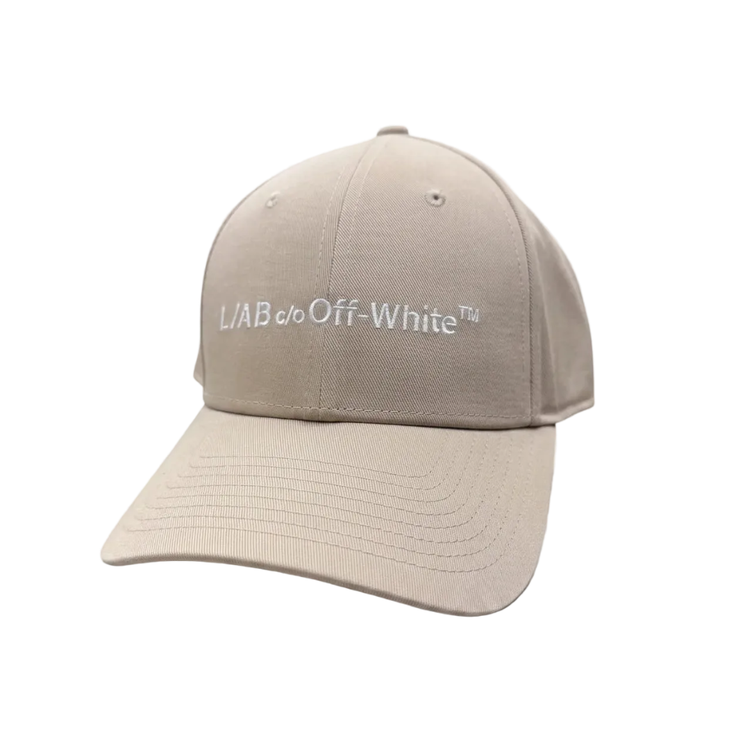 BONÉ OFF-WHITE L/AB HORIZONTAL EMBROIDERED TWILL