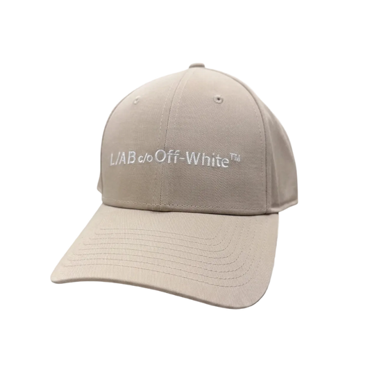 BONÉ OFF-WHITE L/AB HORIZONTAL EMBROIDERED TWILL