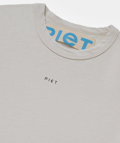 CAMISETA PIET LOGO BONE WHITE