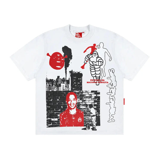 CAMISETA MAD CIDADE MALUCA OFF WHITE