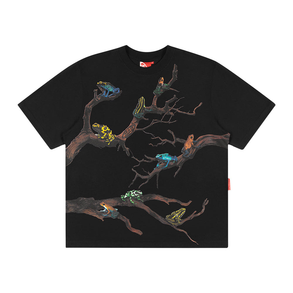 CAMISETA MAD ENLATADOS ANFIBIOS PRETA