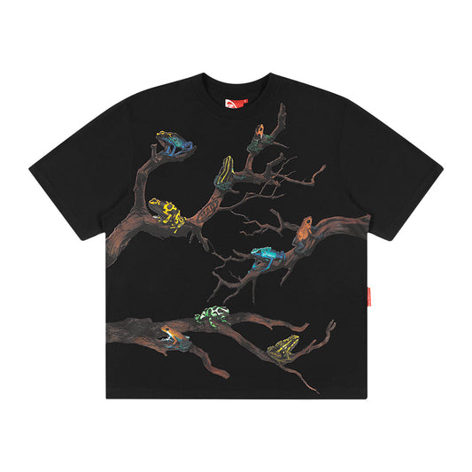CAMISETA MAD ENLATADOS ANFIBIOS PRETA