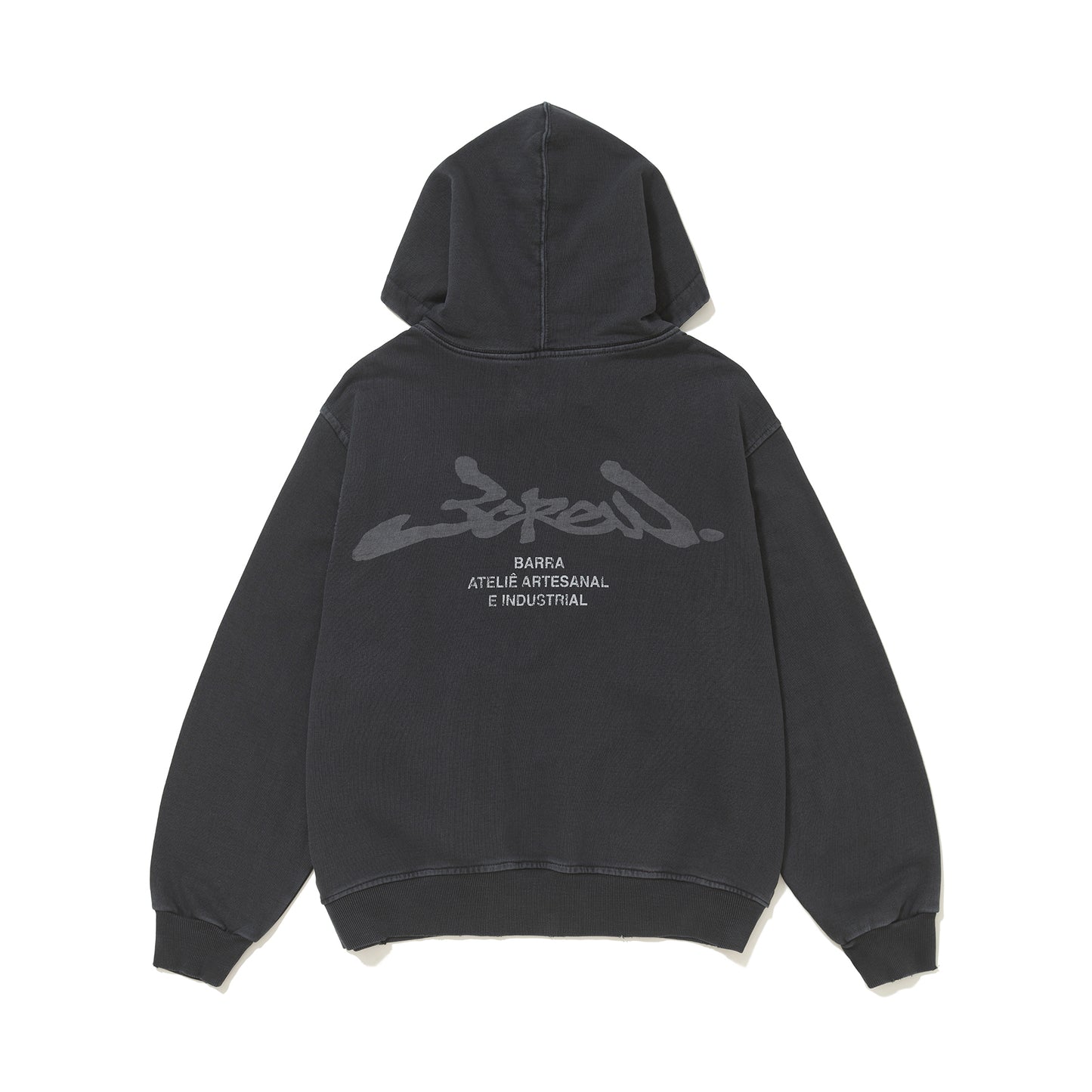 MOLETOM BARRA CREW ASSINATURA PRETO ESTONADO