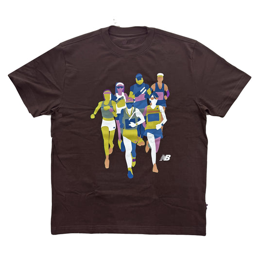 CAMISETA NB ATHLETICS SYSTEM THAT RUNS MARROM TERRA