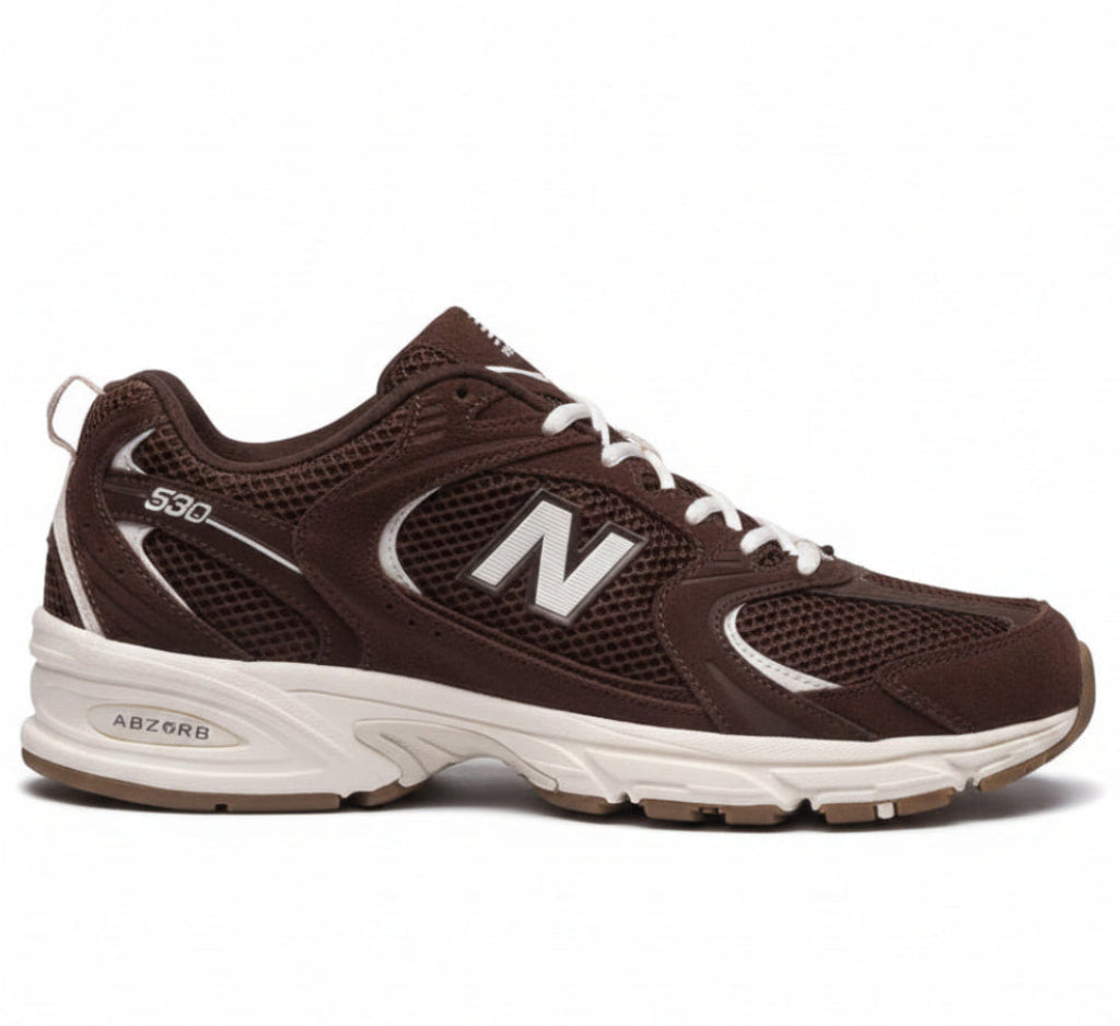 TÊNIS NEW BALANCE 530 MARROM/BEGE CLARO