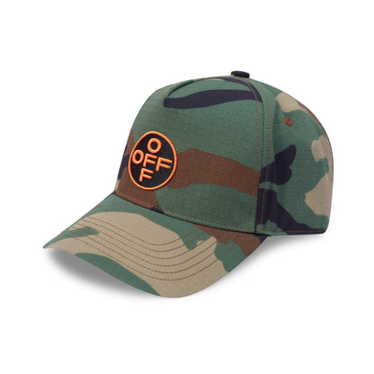 BONÉ OFF-WHITE L/AB OFF EMBROIDERED PINCH FRONT CAMO
