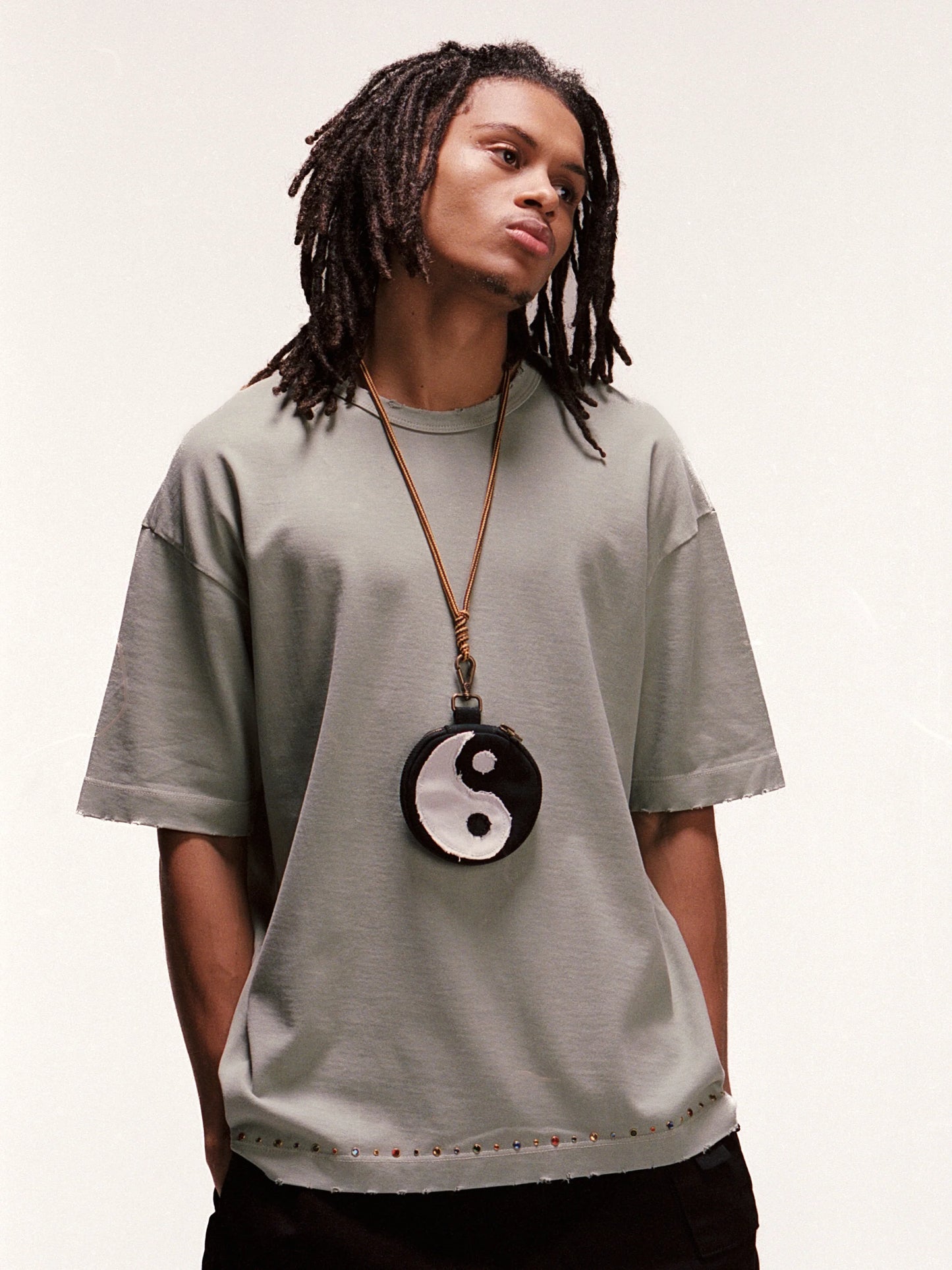 CAMISETA PIET GEMS DISTRESSED OLIVE