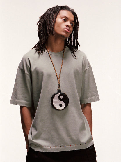CAMISETA PIET GEMS DISTRESSED OLIVE