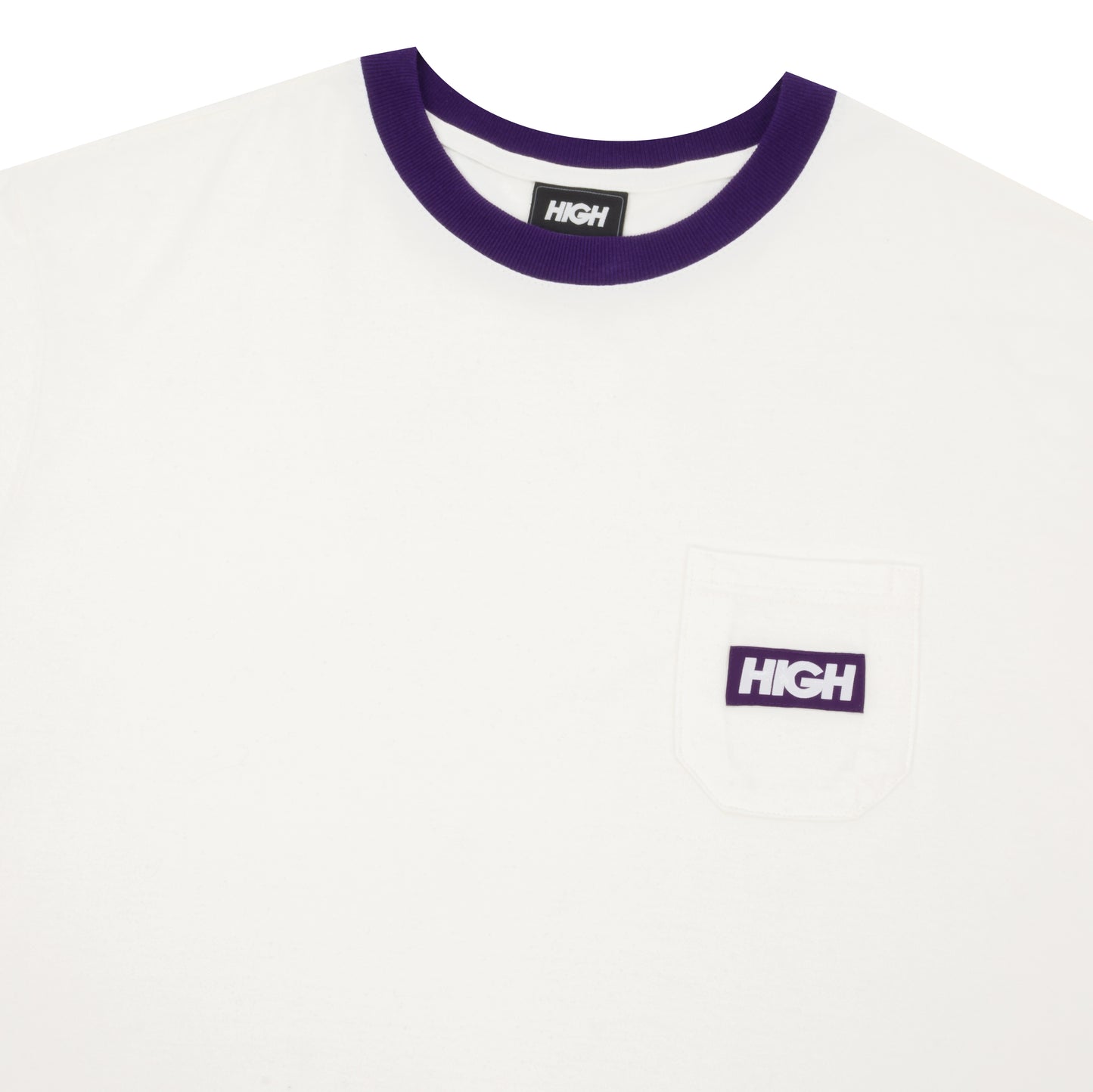 CAMISETA HIGH POCKET WHITE/PURPLE