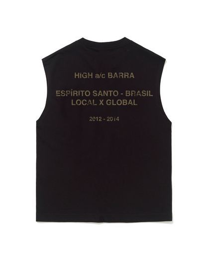 REGATA HIGH X BARRA CORAÇÃO PRETA
