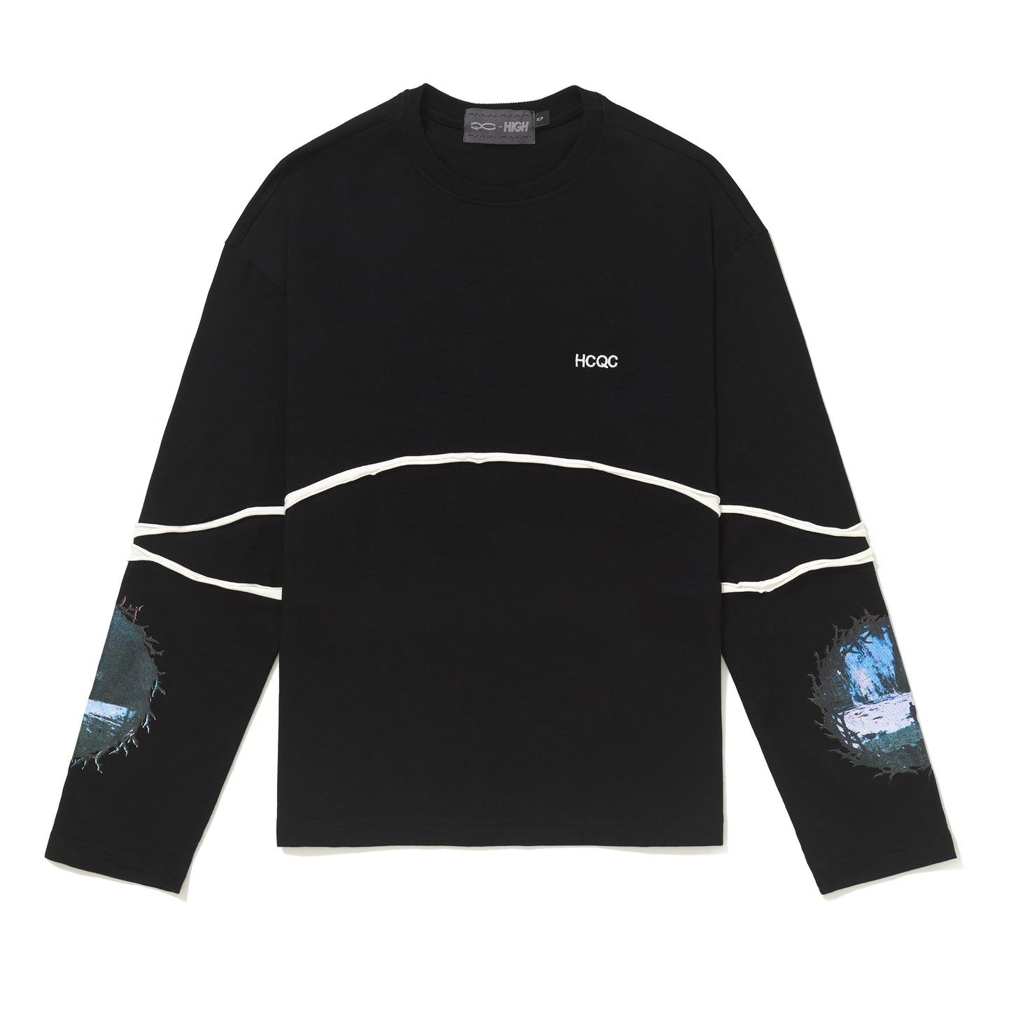 CAMISETA QC HIGH LS RINGS BLACK