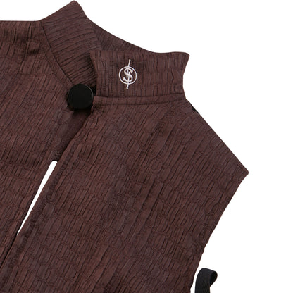 TIED VEST SAYUR RUSTY BROWN