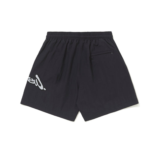 SHORTS BARRA CREW ASSINATURA LOGO REFLETIVO PRETO